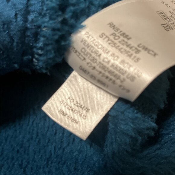 Women's Patagonia Snap T Fleece Jacket SZ Medium Sweater Pullover Blue - Picture 8 of 13